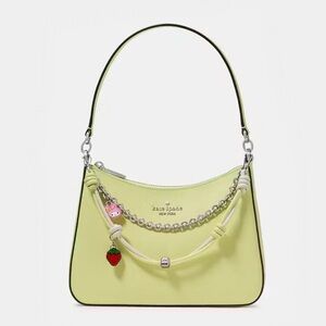 ♠️Kate Spade Margot Shoulder Bag, Tennis Ball Yellow NEW NWT